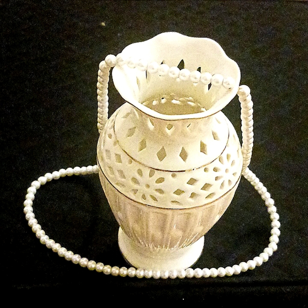NWT WHITE PEARL STRAND NECKLACE 16" LONG SLIDE ON WITH NO CLOSURE
